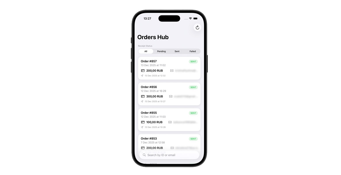 Ordernix iOS App